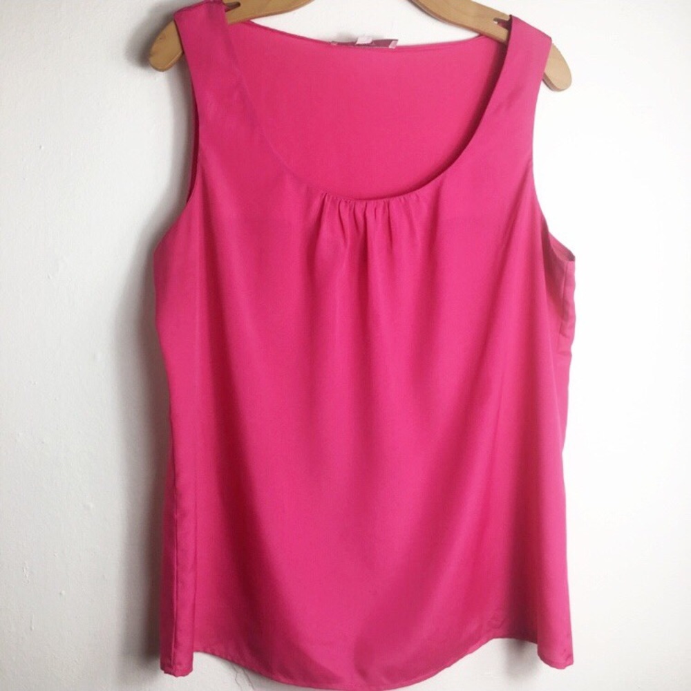 Loft Short sleeve Pink blouse